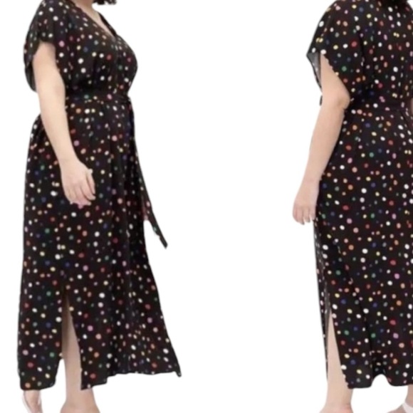ELOQUII Elements Colorful Polka Dot Dress Size 14/16 Plus NEW - Picture 1 of 12